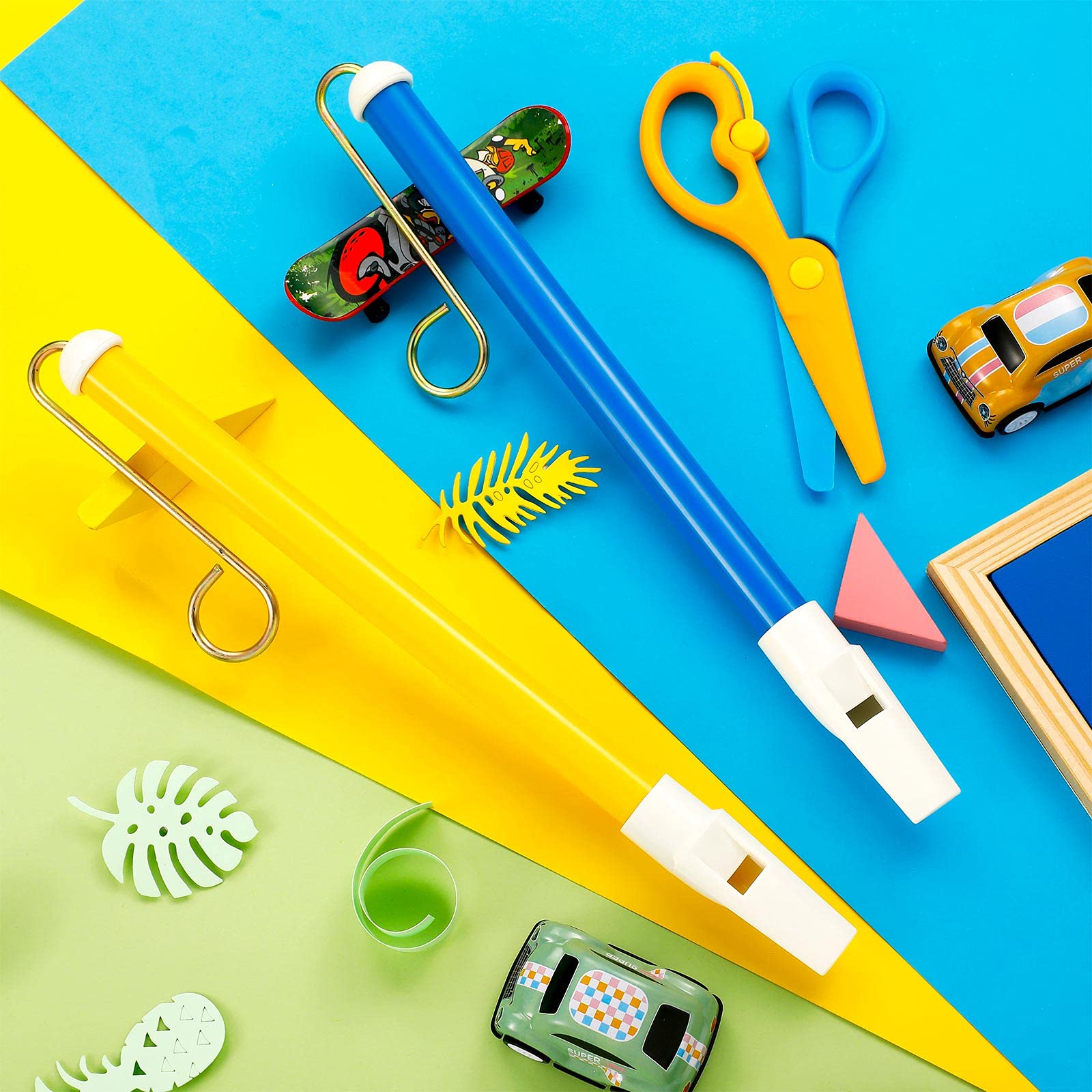 2 Pack Slide Whistle Instrument for Adults Kids Slide Whistle Music Party Favors for Parent Child Games Boy Girl Bag Stuffer School Prize