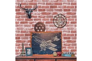 Timeet Textured 3D Brick Wallpaper Peel and Stick Wallpaper 17.7"×197" Self Adhesive Wallpaper Faux Brick Wallpaper Removable Wall Paper Home Living Room Halloween Christmas Decor DIY Red