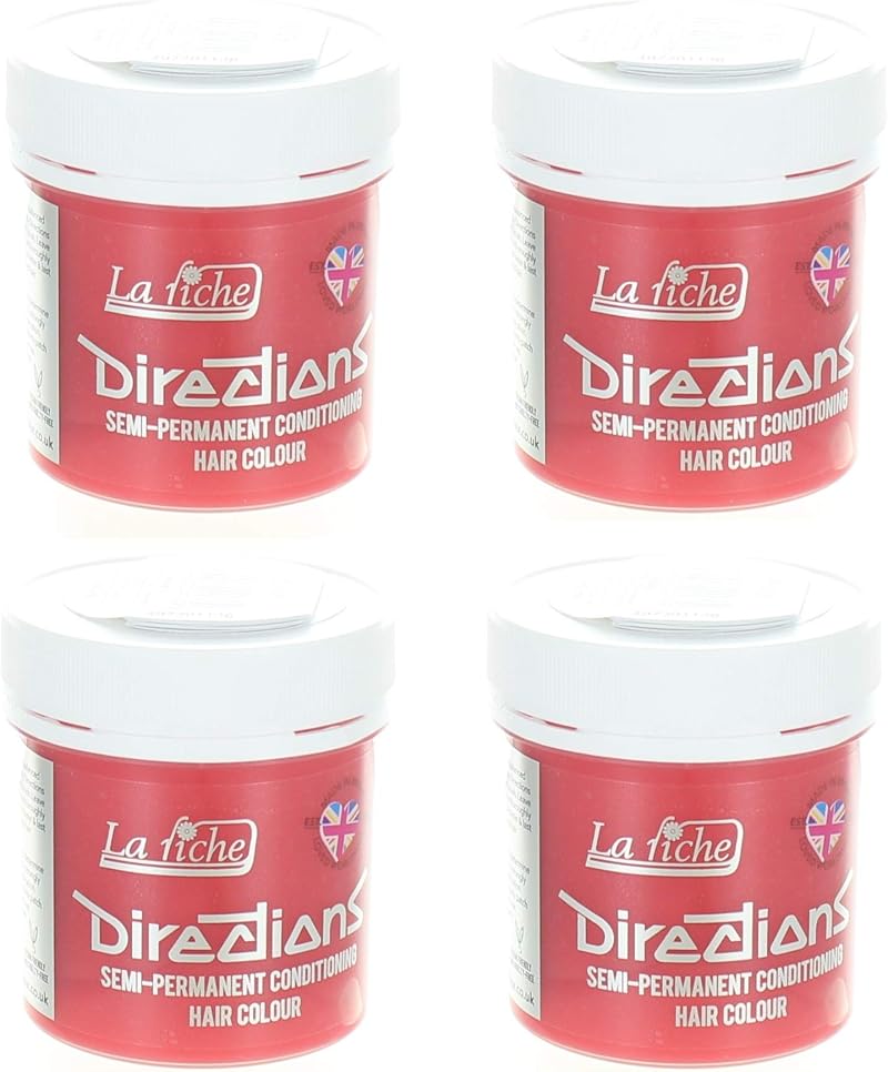 La Riche Directions Peach Semi-Permanent Hair Colour 4 x 88ml