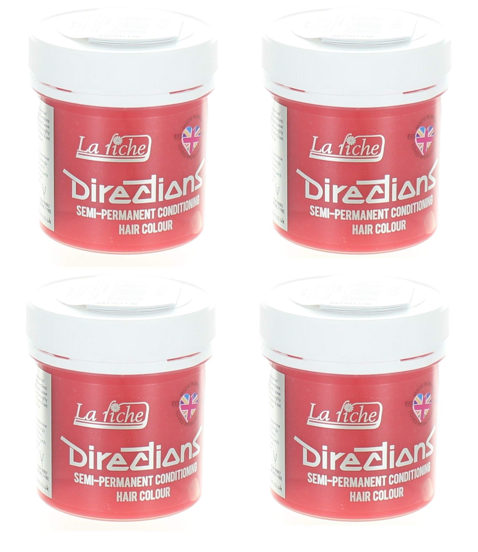 4 x La Riche Directions Semi-Perm Hair Colour Peach 4x 88ml — image 1