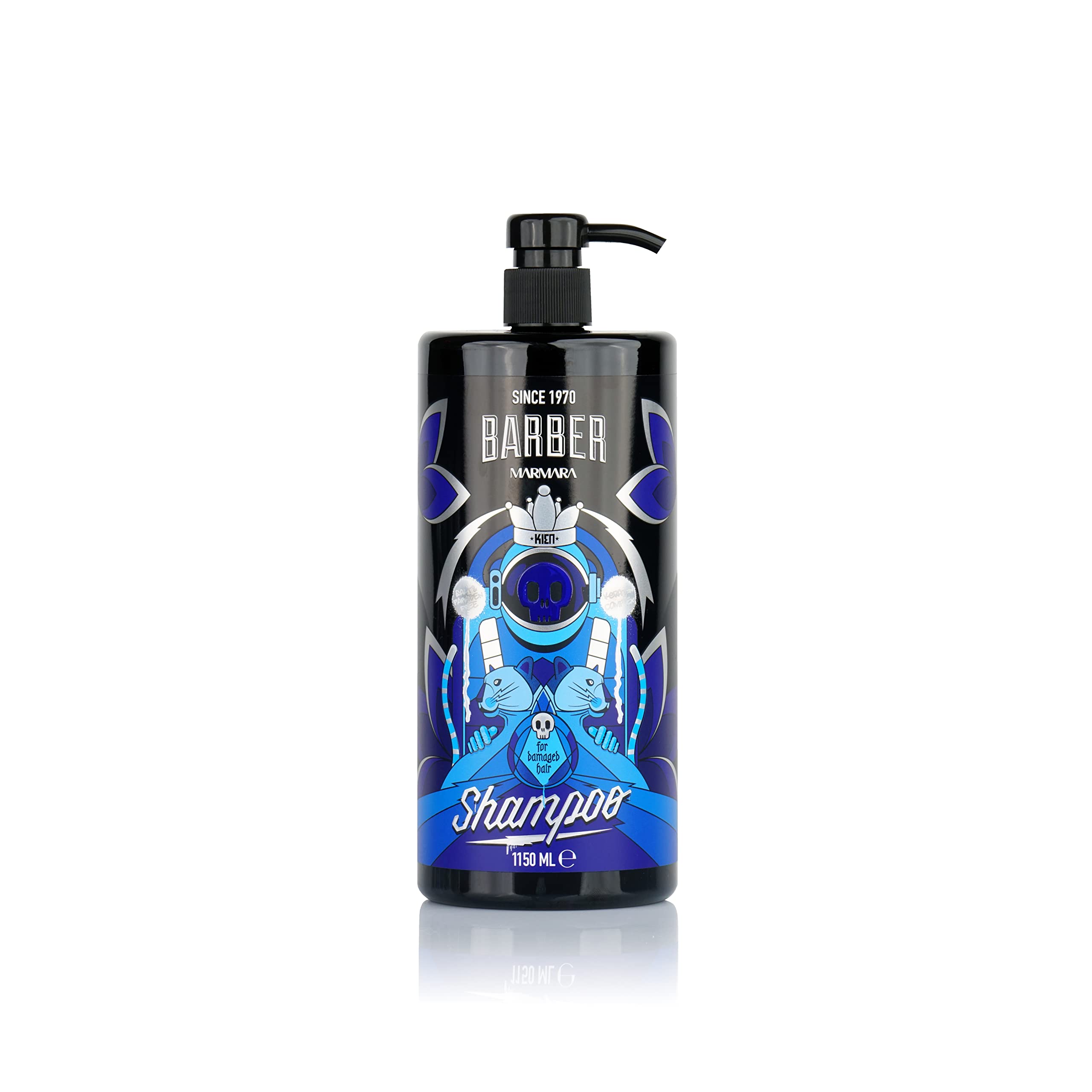 BARBER MARMARA Keratin Shampoo Men 1150 ml Hairdresser Cabinet Shampoo Men Hairdressing Supplies Reduces Hair Loss Barber Shop Shampoo Free from Silicone and Salt for All Hair Types