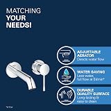 GROHE Essence 2 Hole Basin Mixer Tap Chrome 110mm Centre Wall Mounted Metal view 3