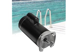 KAVIUS B2855 Pool Pump Motor 2.0 HP Up Rated Square Flange 56Y Frame 1.3 Service Factor 230/208 Volts 10.8/8.4 Max Amps 2.0hp Pump Motor B855 Compatible with Sta-Rite Jandy Superflo Whisperflo Pumps