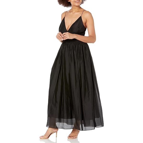 Amazon.com: S.L. Fashions Women's Sleeveless Solid Color Maxi Dress, Black,  4 : Clothing, Shoes & Jewelry