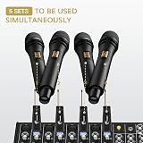 TONOR Wireless Microphone TW310 UHF 6.35mm Receiver 5 Channels 200 ft view 7