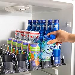 RULA Drink Organizer for Fridge, Self-Pushing Soda