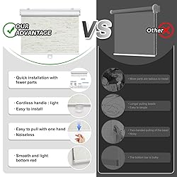 Cordless Roller Shades Blackout Blinds for Windows