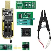MELIFE SOIC8 SOP8 Test Clip EEPROM Flash BIOS USB +1.8V Adapter + Soic8 Adapter Programmer Module Kit Set for EEPROM 93CXX / 25CXX / 24CXX + CH341A 24 25 Series