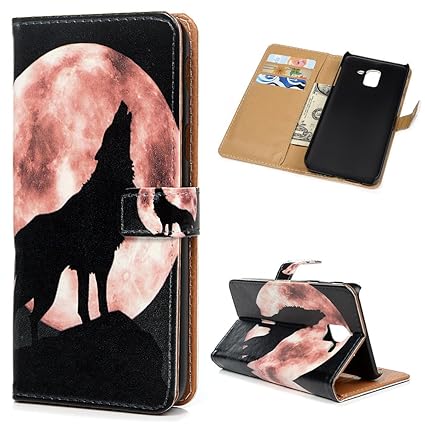 für Samsung Galaxy J6 (2018) Hülle Leder Flip Case Stoßdämpfend Handyhülle Tasche PC Innere Wallet Cover Ständer Schale Schut