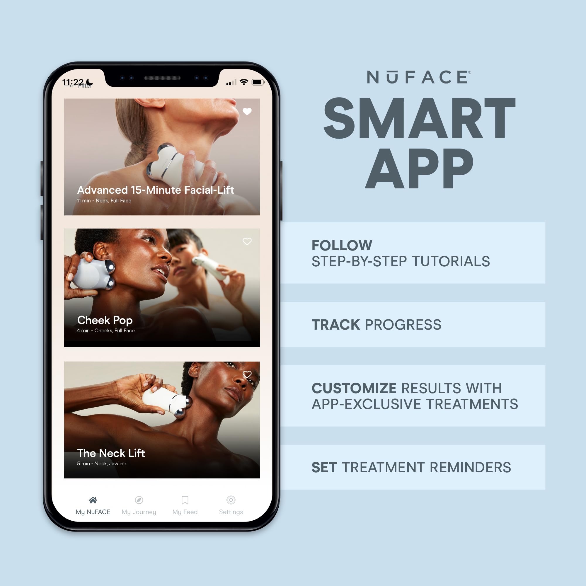 NuFACE TRINITY+ Microcurrent Facial Device Kit - FDA Cleared Face Sculpting & Neck Tightening Device to Contour Cheeks & Brows + Microcurrent Gel Activator & Silk Creme