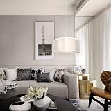 FRIDEKO HOME 2 Tier Light Shade Ceiling Lamp 30cm White Drum Shade view 5