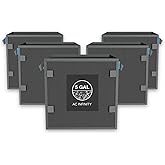 AC Infinity Square Heavy Duty Fabric Pots, 5 Gallon Aeration Reusable Grow Bags 5-Pack with 500G Thick Nonwoven Fabric and Plant Stake Loops, for Garden Growing Fruits, Vegetables, and Flowers