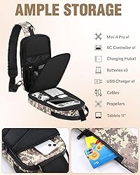 PEKREWS Mini 4 Pro Case, Waterproof Hard Carrying