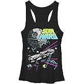 STAR WARS Falcon Shot-Neon Women's Racerback Tank Top