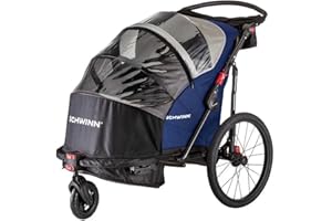 Schwinn Joyrider Bicycle Trailer - Blue and Grey