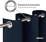 Deconovo Blackout Curtain 1 Panel Navy Blue Thermal Insulated W55 x L102 in view 4