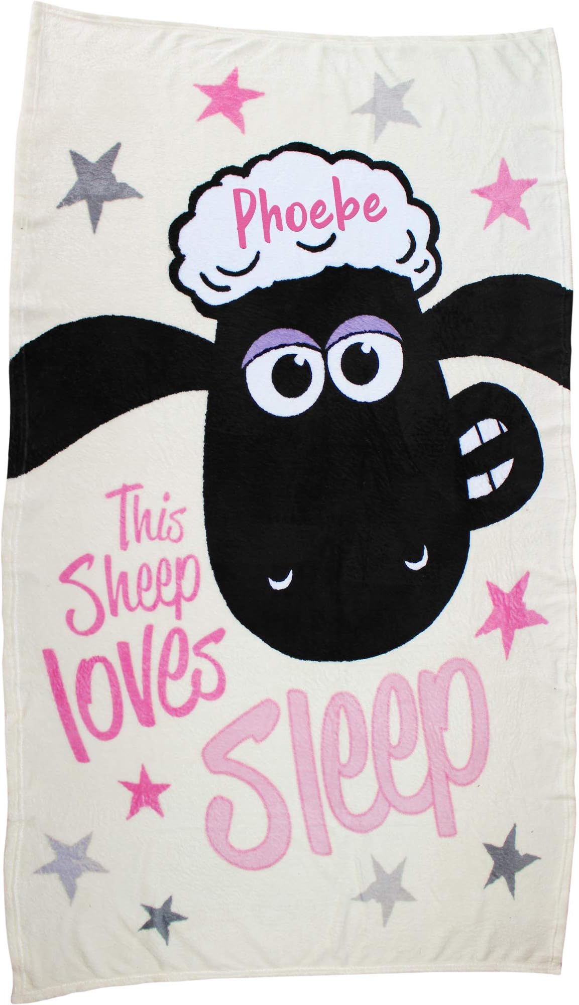 TeddyTs Personalised Shaun the Sheep Fleece Blanket