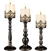 Vintage Candle Holder for Table Centerpiece Gothic Candle Stand Set
