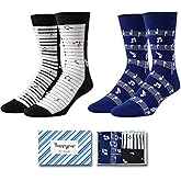 HAPPYPOP Funny Socks for Men - American Flag Optometry Golf Bowling Medical Teeth Gifts