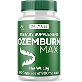 Ozemburn Max - Ozemburn Max Capsules Advanced Vitamin Supplement - All Natural Energy Support Capsule Maximum Strength Health and Wellness Formula Supplementing an Active Lifestyle (60 Capsules)