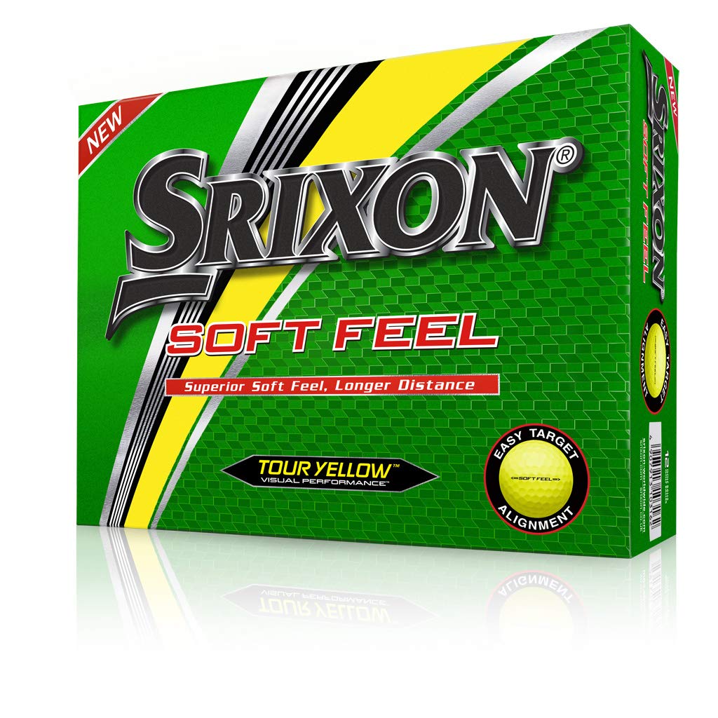 Srixon Soft Feel Golf Balls, One Dozen, Tour Yellow (2018 Version)