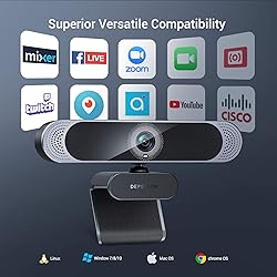 DEPSTECH 4K Webcam, DW49 HD 8MP Equipped with Sony