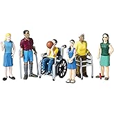 Creative MindsDiverse Abilities Toy Figures, Set of 6 | For Kids Ages 3+, Set of 6 Inclusive Toy Figurines with Wheelchairs, Canes, and More, Multicolor