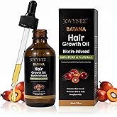 Batana Organic Oil with Biotin for Hair Growth, 2 FL OZ Pure Natural Oil for Hair Treatment Thicker, Fuller Hair DHT Blocker Scalp Nourishment Repairs Dry & Damaged Hair, Prevents Hair Loss