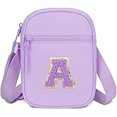 CLOUDWINGS Birthday Gift for Girls Initial Kids Crossbody Purse Toddlers Bag for Age 3-10