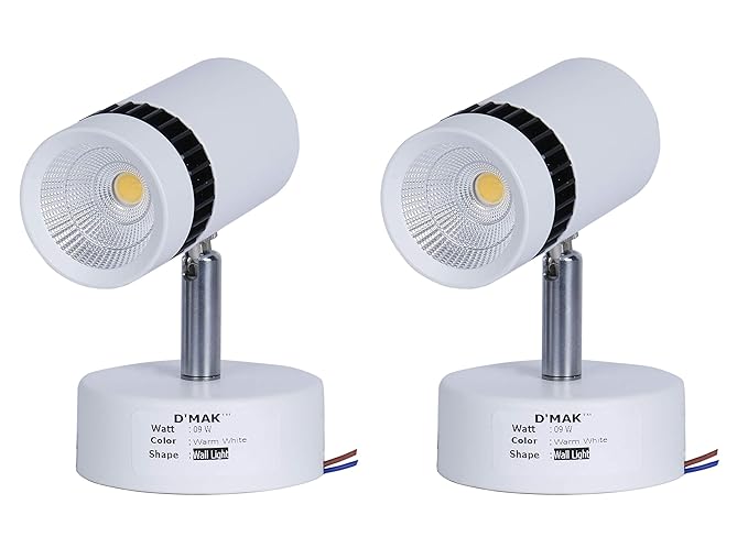 DMak Brings 9 Watt Warm White Adjustable 180 LED Cob Spot Wall Track Light (Decorative Spot Light) | Track Light | | led spot Track Light | | Focus Track Light | {Set -02}