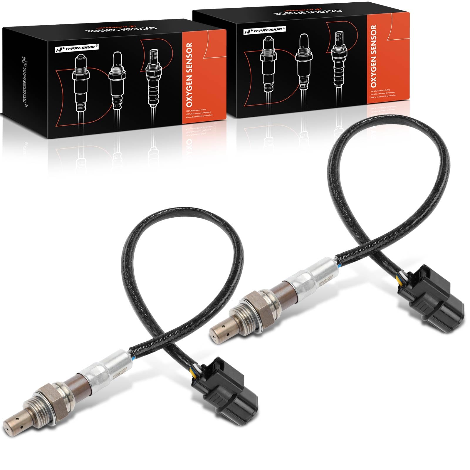 Photo 1 of A-Premium 2-PC Upstream Front and Rear O2 Oxygen Sensor Compatible with Honda & Acura Models - Accord, Crosstour, Odyssey, Pilot, Ridgeline, MDX, RDX, RL, RLX, TL, TLX, TSX, ZDX