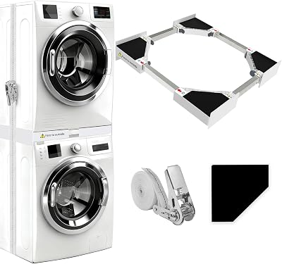 NIUXX Universal Stacking Kit for Washer & Dryer 46-66 cm Adjustable Frame
