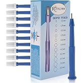Scientific Labwares Disposable Punch Biopsy with Protective Cap, 2.0mm, Sterile, Single Punch Blade, Indivdually Packed (Box of 10)