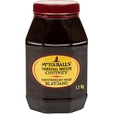 Mrs H.S. Balls Original Flavor Chutney, The Recipe That Survied A Shipwreck, (1) 1.1Kg, In A Wide Mouth Octagonal Plastic Jar - Imported from South Africa -