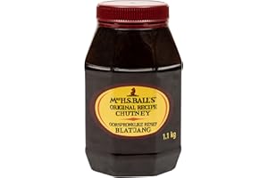 Mrs H.S. Balls Original Flavor Chutney, The Recipe That Survied A Shipwreck, (1) 1.1Kg, In A Wide Mouth Octagonal Plastic Jar