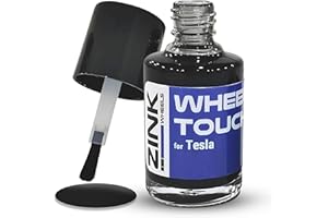 ZINK WHEELS Premium Tesla Wheel Touch Up Paint for Model Y 20-inch Black Induction Rims - Color-matched Paint for DIY Curb Rash Repair - Made in USA