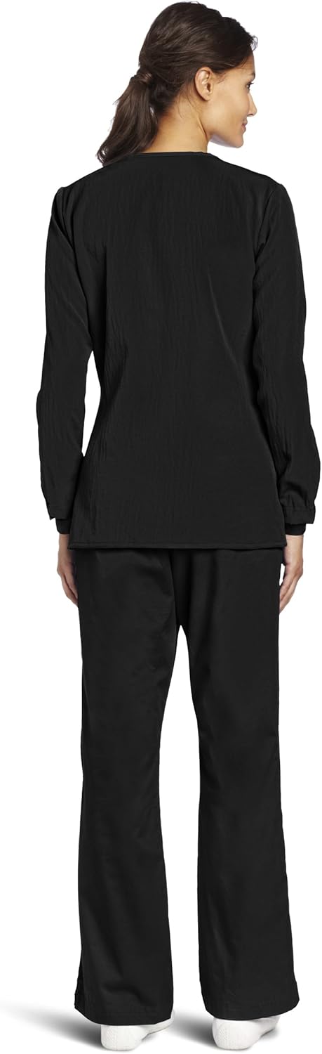 WonderWink Women's Scrubs Four Way Stretch Sporty Snap Jacket: Medical Scrubs Jackets: Clothing