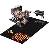 THMINS Extra Under Large Grill Mat, 90x48 Inches – Fireproof, Waterproof & Oil-Proof Deck and Patio Protector for Outdoor BBQ