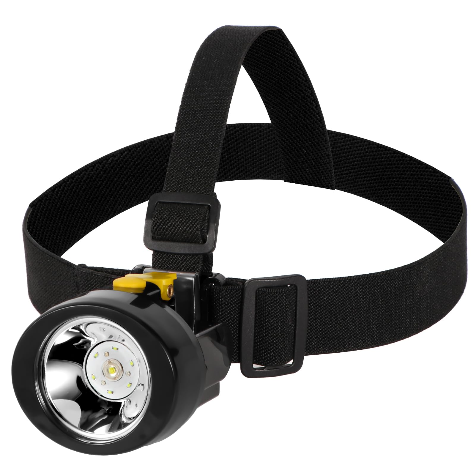 Mining Llight Rechargeable Headlamp Lamp Miners LED Headlamps Flashlight KL2.8LM Camping Lights for Night Running Fishing Hunting Waterproof Explosion-Proof (Yellow)