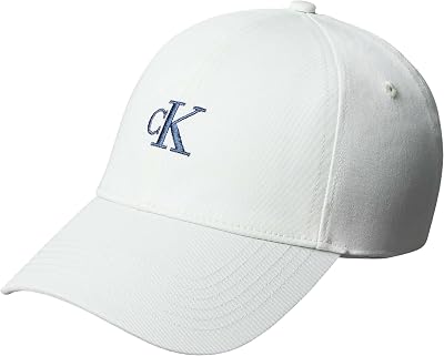 Damen Cap Monogram Embroidery Größenverstellbar, Weiß (Whispering Blue W/Contrast Logo), Einheitsgröße