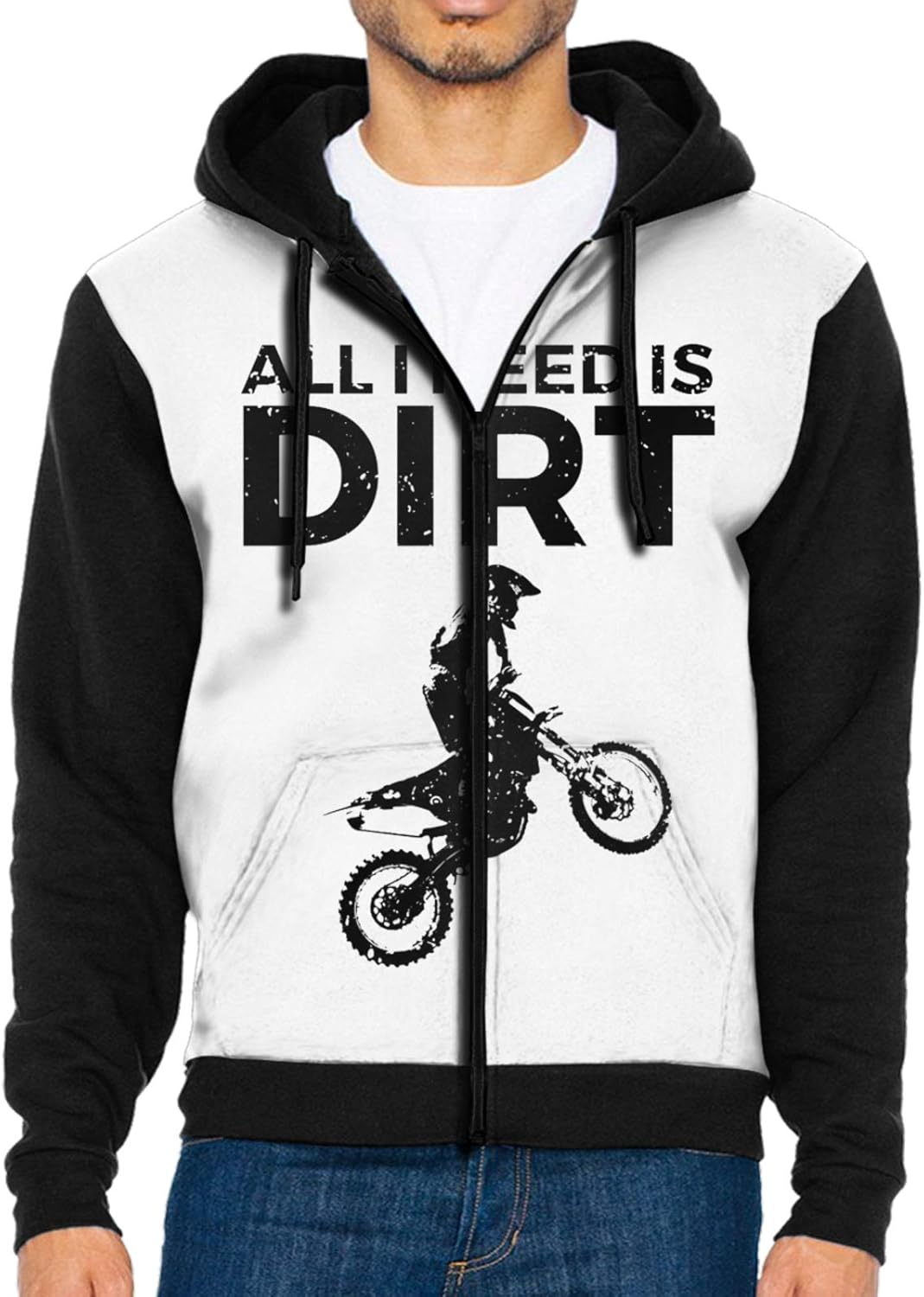 Motocross Dirt Bike Men'S Jacket Zip Hoodies Sweatshirts Amazon.co.uk