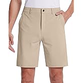SERAMY Mens Golf Dress Shorts 9 Inch with 5 Pockets Stretch Lightweight Quick Dry Men's Flat Front Shorts for Work Casual