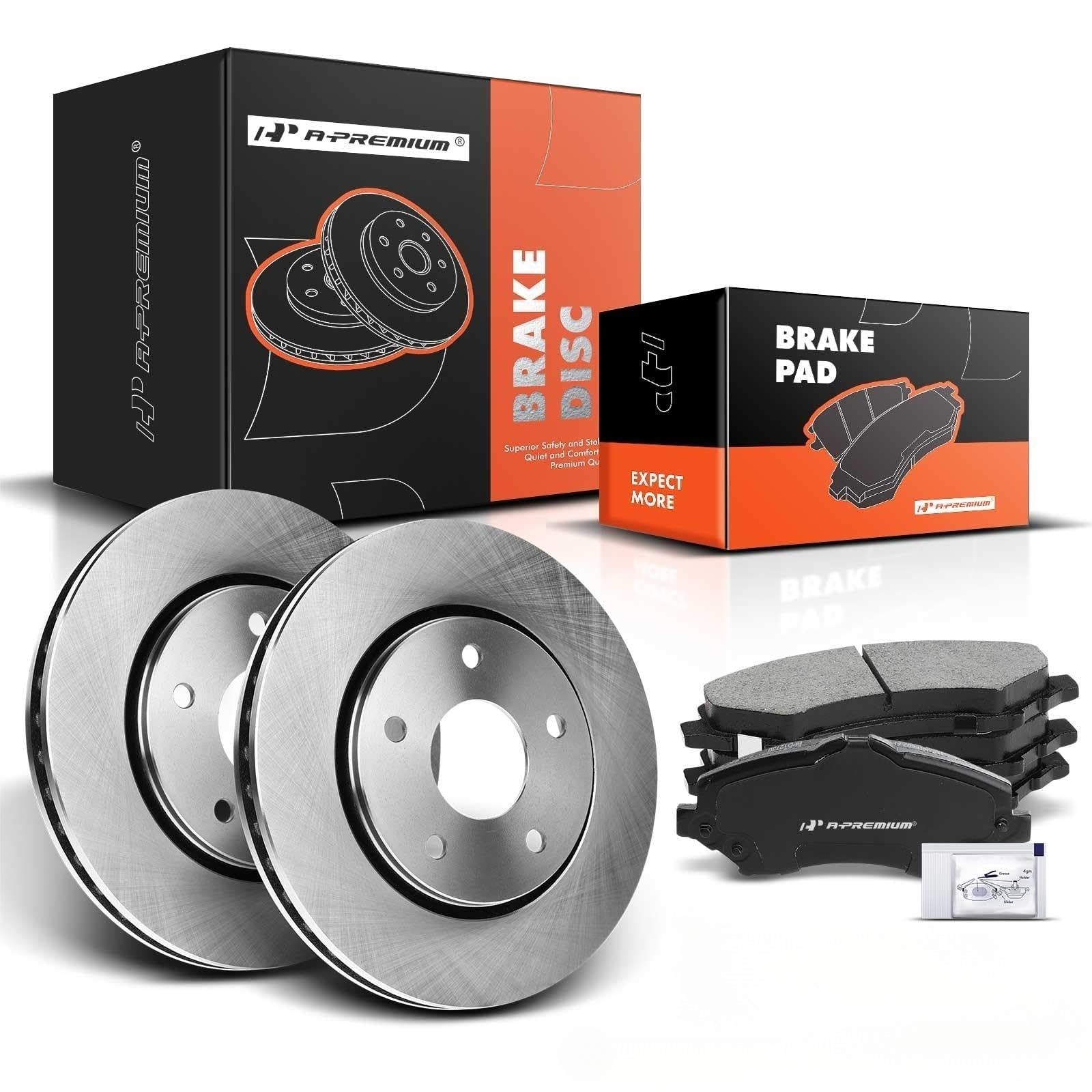 thumbnail interactive-video image 1 of A-Premium Front Brake Rotors 11.65" - Vented Disc Rotors For Chevy Cobalt, Malibu, Pontiac G6, Saturn 1 of 4