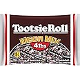 Tootsie Roll Mega Mix, 5 Different Shapes and Sizes of Classic Chocolatey Tootsie Rolls - 4 Pound Bag