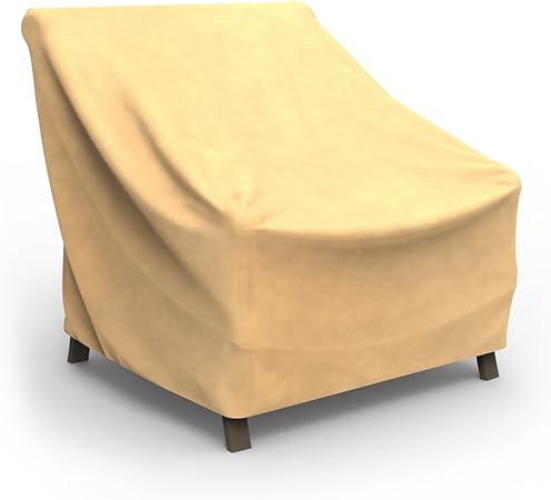 Amazon Com Budge All Seasons Patio Chair Cover Extra Large Tan Patio Chair Covers Garden Outdoor