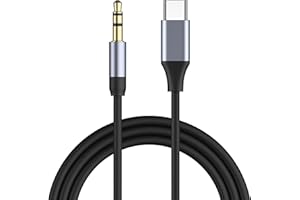 USB C to 3.5mm Audio Cable [4ft], Aux to USB C Headphone Car Speaker Stereo Cord Compatible for iPhone 17/16/15 Series, Galax