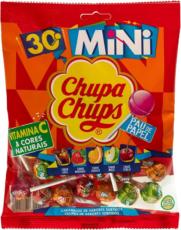 Mini, Caramelo con Palo, Sabores Variados, Bolsa 30 uds