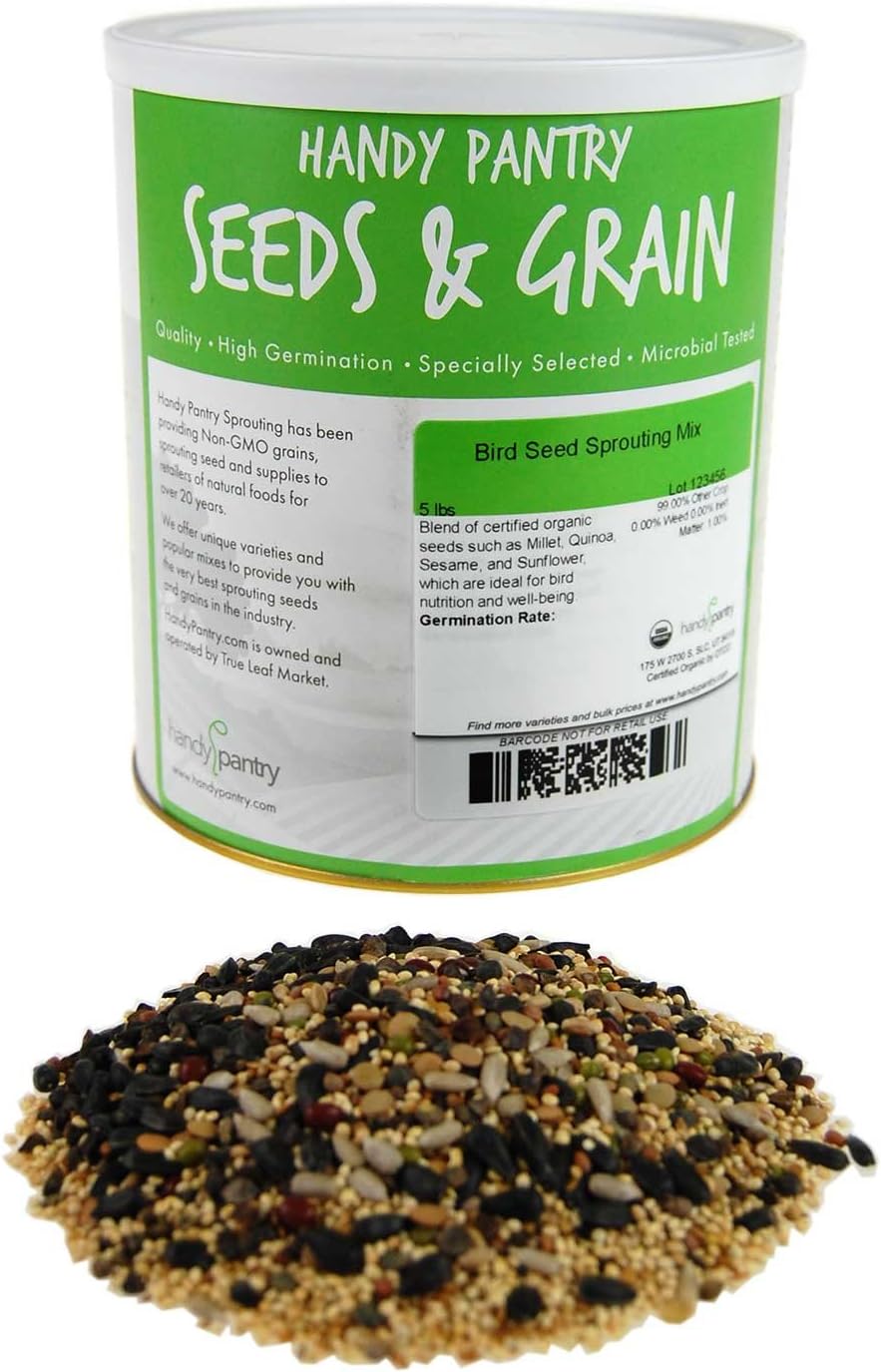 Handy Pantry Organic Birdseed 5 Lb Sprouting Bird Seed