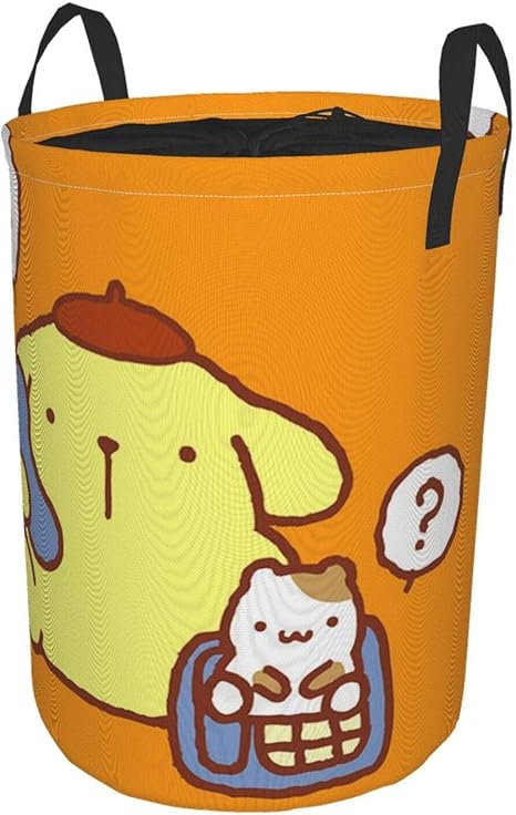 Amazon Co Jp ポムポムプリン 4 洗濯かご ランドリーバッグ 壁掛け収納 吊り下げ収納 洗濯ボックス 洗濯物入れ脱衣かご おしゃれ ランドリー収納 汚れた服の収納袋 ホーム キッチン
