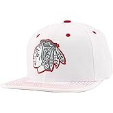 ZHATS NHL Unisex-Adult NHL Officially Licensed Adjustable Snapback Hat Flat Bill Z11 Pop White